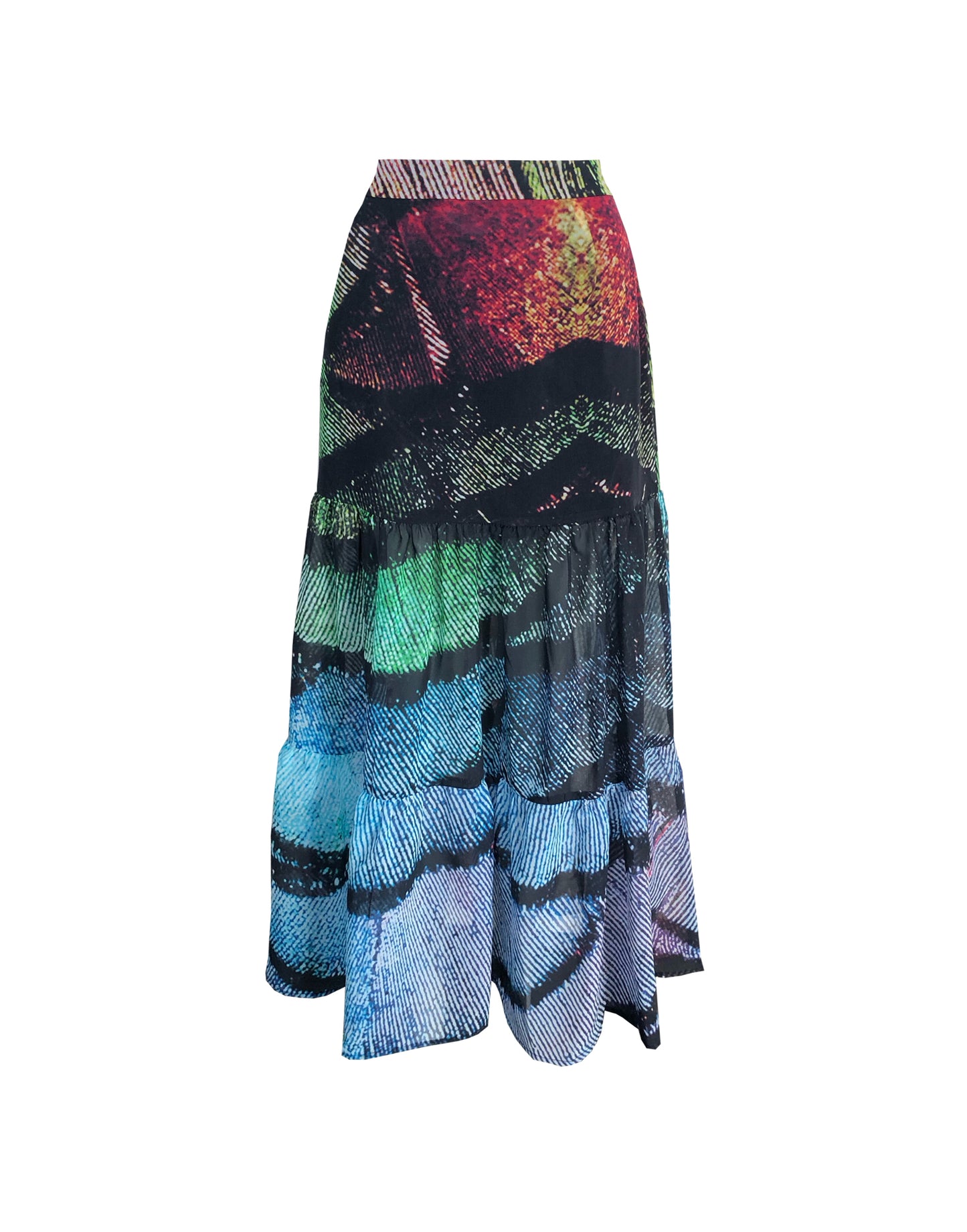 Bagheera Maxi Skirt Feathers