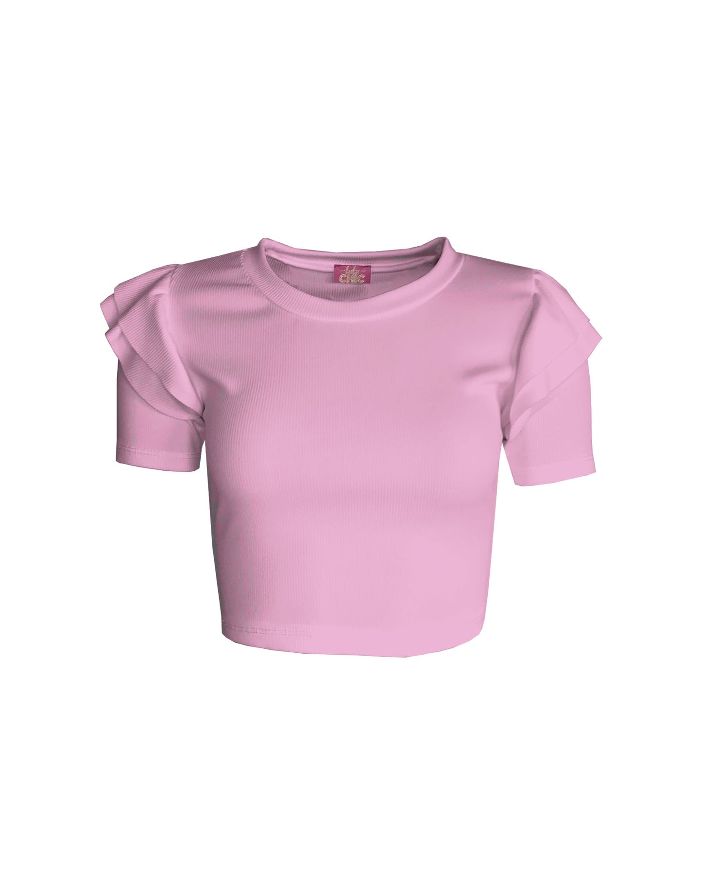Belle Crop Top Baby Pink