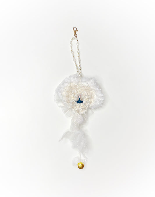 Angelique Whimsy Heart bag Charm