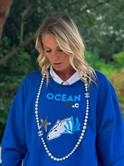 Ocean Chic Raglan Sweater Petite