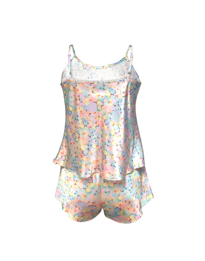 Candy Satin cami and shorts set - L -