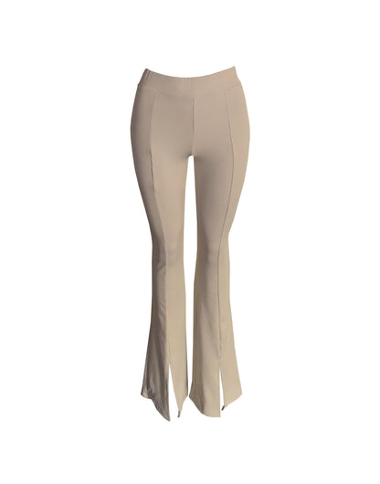 Dina Flared Pants Taupe