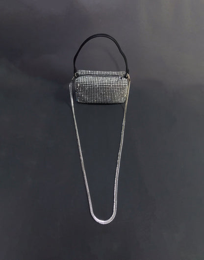 Duke Clear Rhinestone Bag