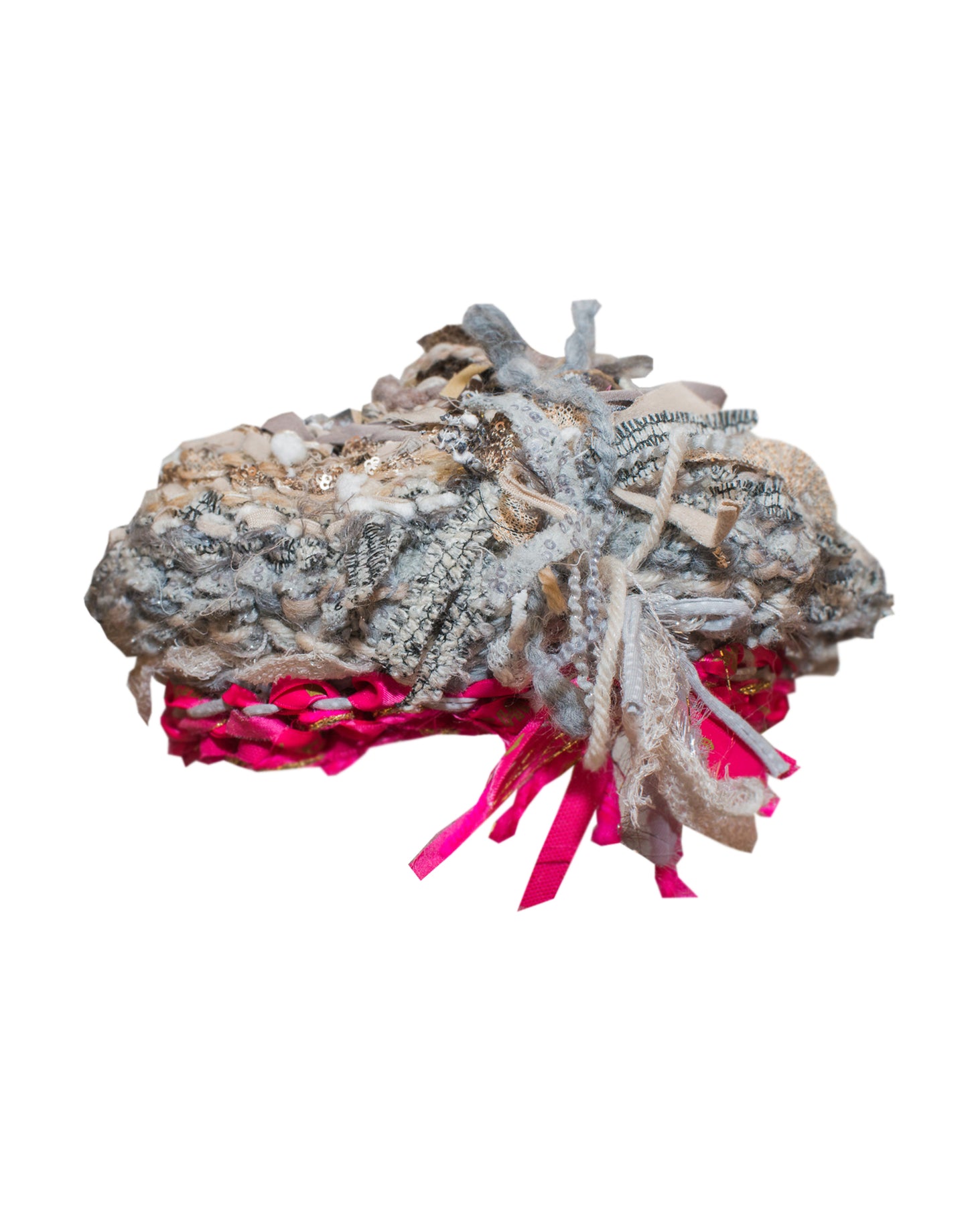 Touch of Pink Knitted Beret hat