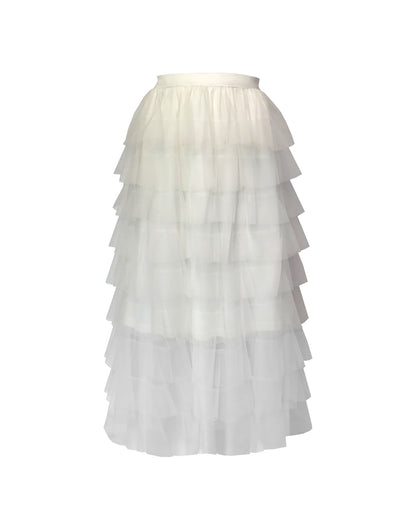 Tutu midi volant white