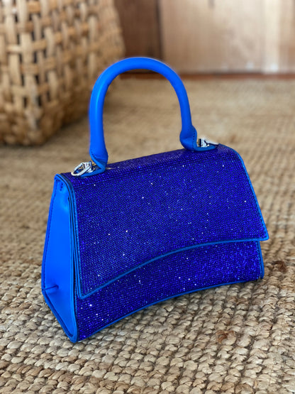 Rune Blue Rhinestone Bag