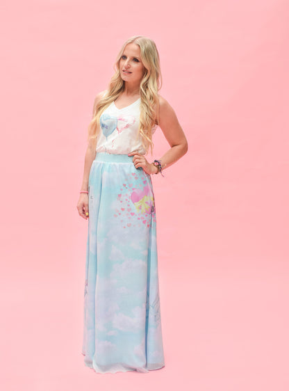 Lovebird Maxi Skirt